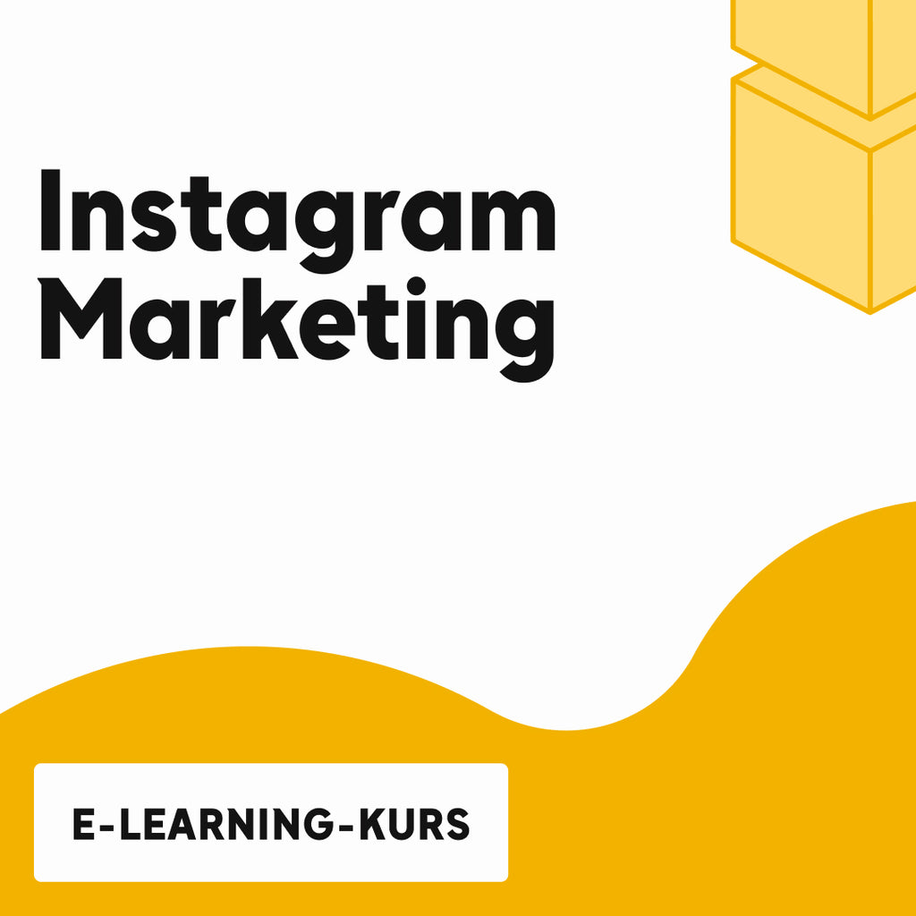 Instagram Marketing Online-Weiterbildung Cover von OMR Academy, Markenpräsenz auf Instagram aufbauen.
