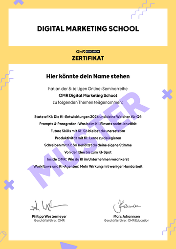 OMR Zertifikat