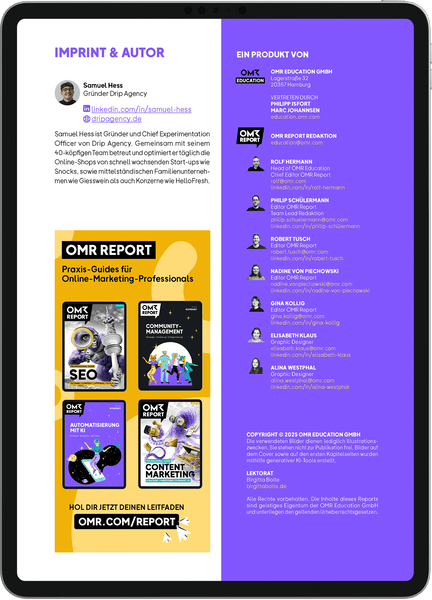 Conversion-Optimierung – OMR Report Kompakt