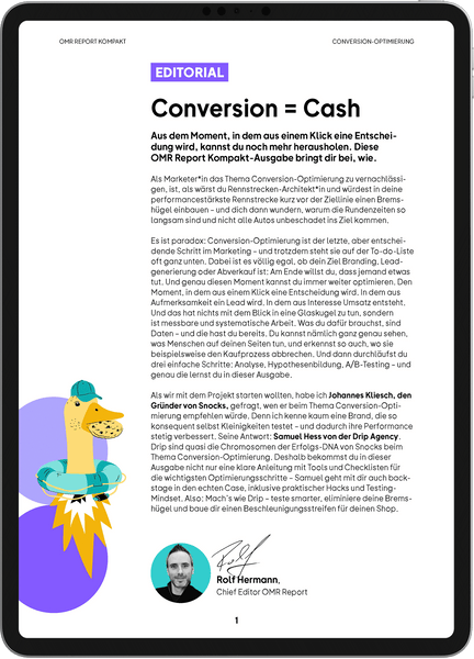 Conversion-Optimierung – OMR Report Kompakt