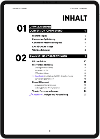 Conversion-Optimierung – OMR Report Kompakt