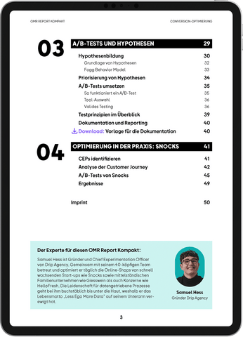 Conversion-Optimierung – OMR Report Kompakt