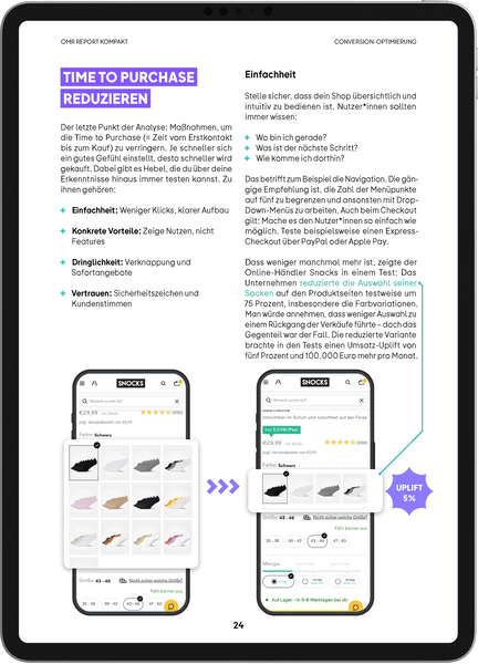 Conversion-Optimierung – OMR Report Kompakt
