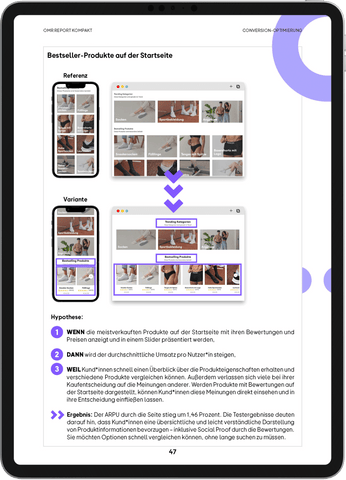 Conversion-Optimierung – OMR Report Kompakt