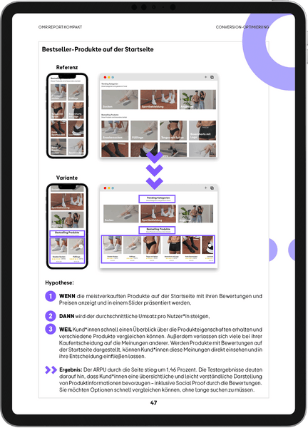 Conversion-Optimierung – OMR Report Kompakt