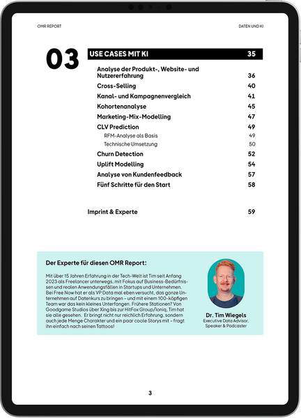 OMR Report | Daten und KI