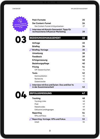 OMR Report | Influencer Management