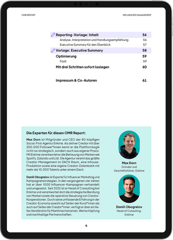 OMR Report | Influencer Management