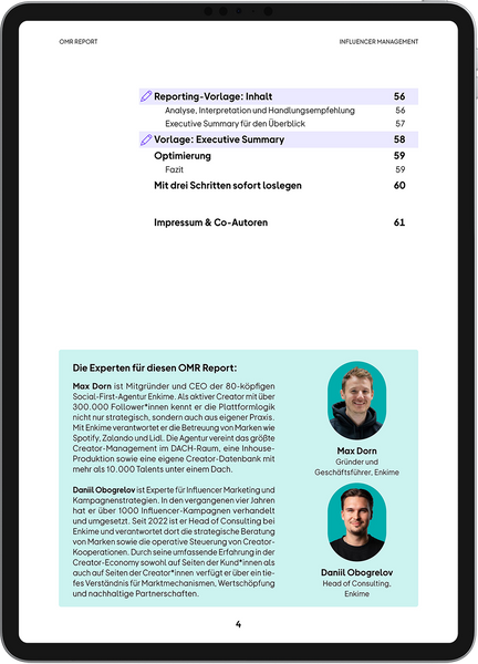 OMR Report | Influencer Management