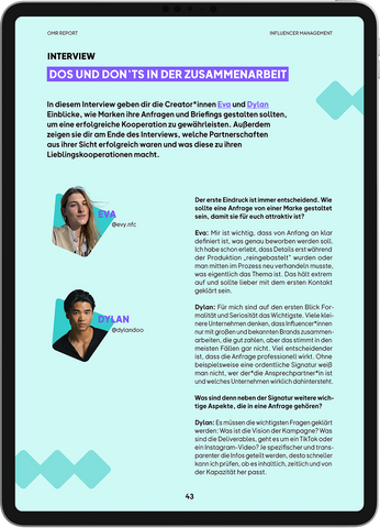 OMR Report | Influencer Management