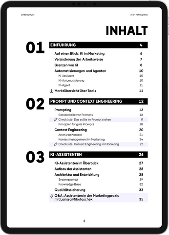 OMR Report | KI im Marketing