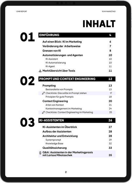 OMR Report | KI im Marketing