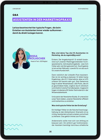 OMR Report | KI im Marketing