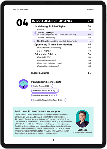 AI Search – OMR Report Kompakt