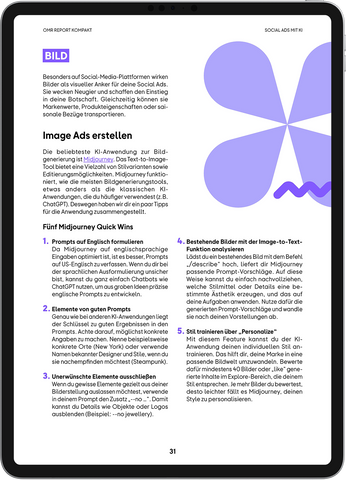Social Ads mit KI – OMR Report Kompakt