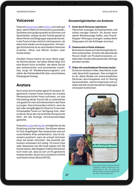 Social Ads mit KI – OMR Report Kompakt