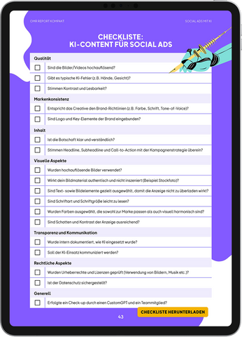 Social Ads mit KI – OMR Report Kompakt