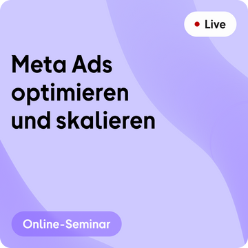 Online-Seminar | Meta Ads optimieren und skalieren