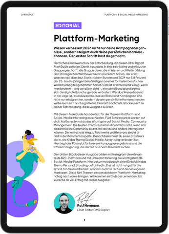 Free Guide | Plattform & Social Media Marketing