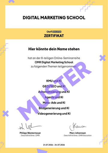 OMR Zertifikat