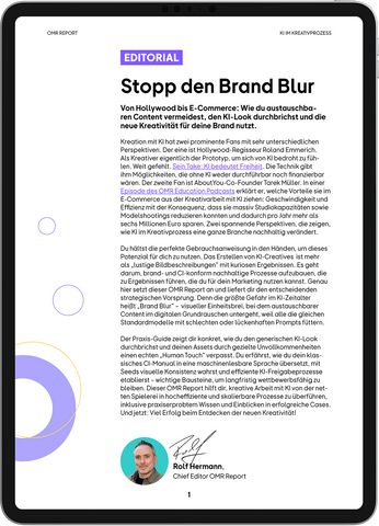 OMR Report | KI im Kreativprozess