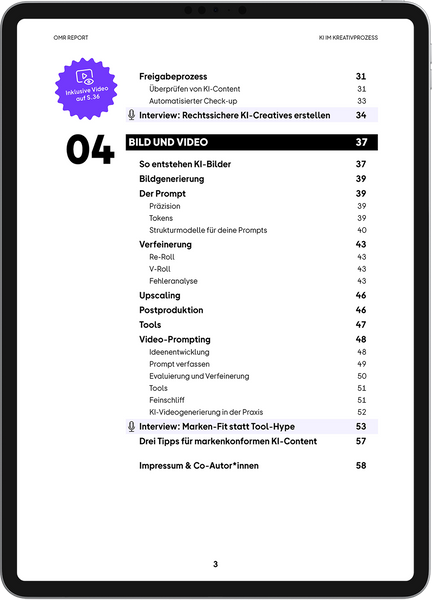 OMR Report | KI im Kreativprozess